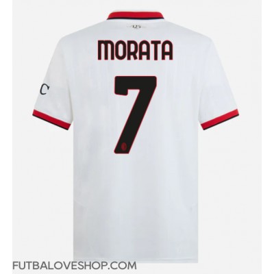 Dres AC Milan Alvaro Morata #7 Preč 2024-25 Krátky Rukáv Dres AC Milan Alvaro Morata #7 Preč 2024-25 Krátky Rukáv